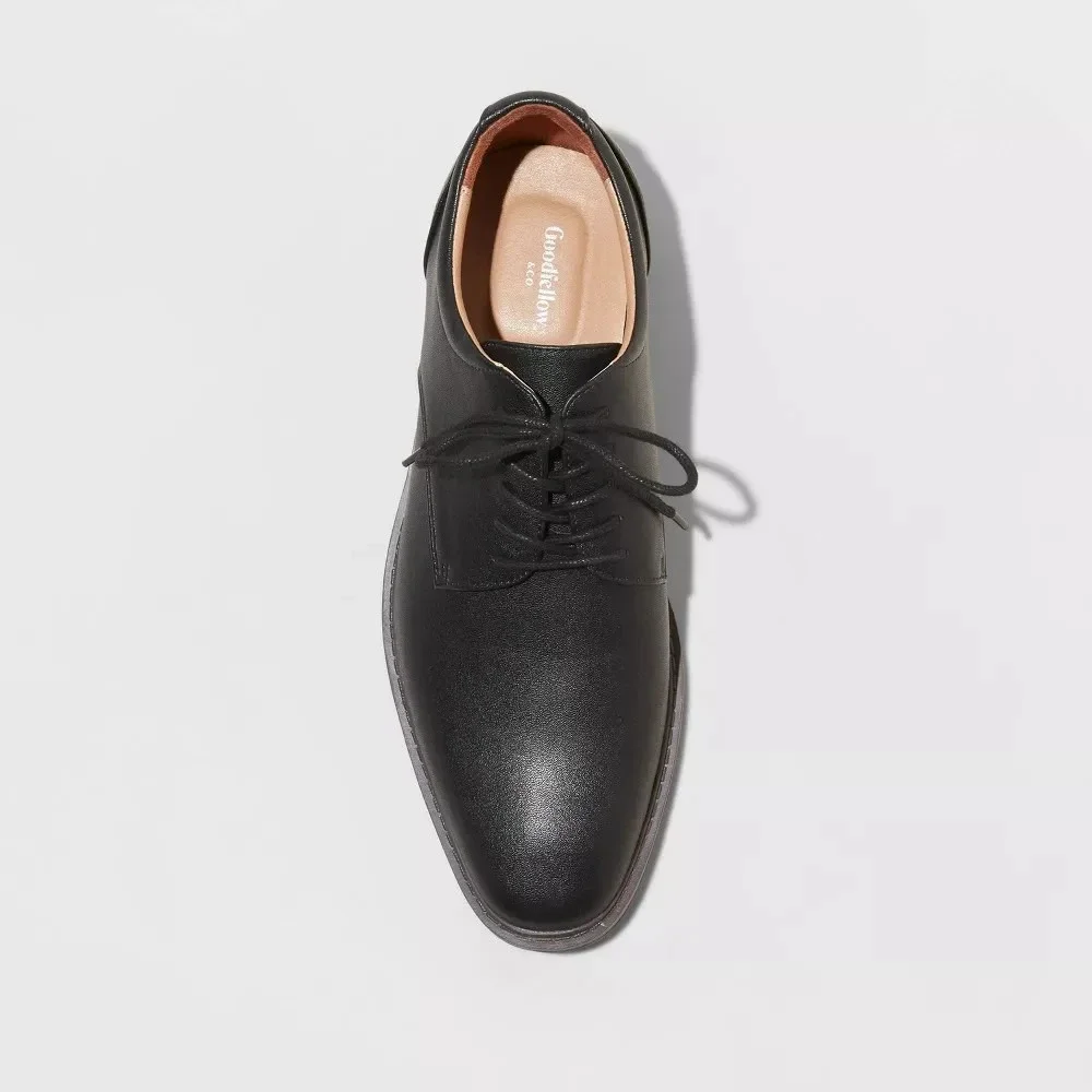 Men's Leo Wide Fit Dress Shoes Black Size‎ 10.5W New With Tags